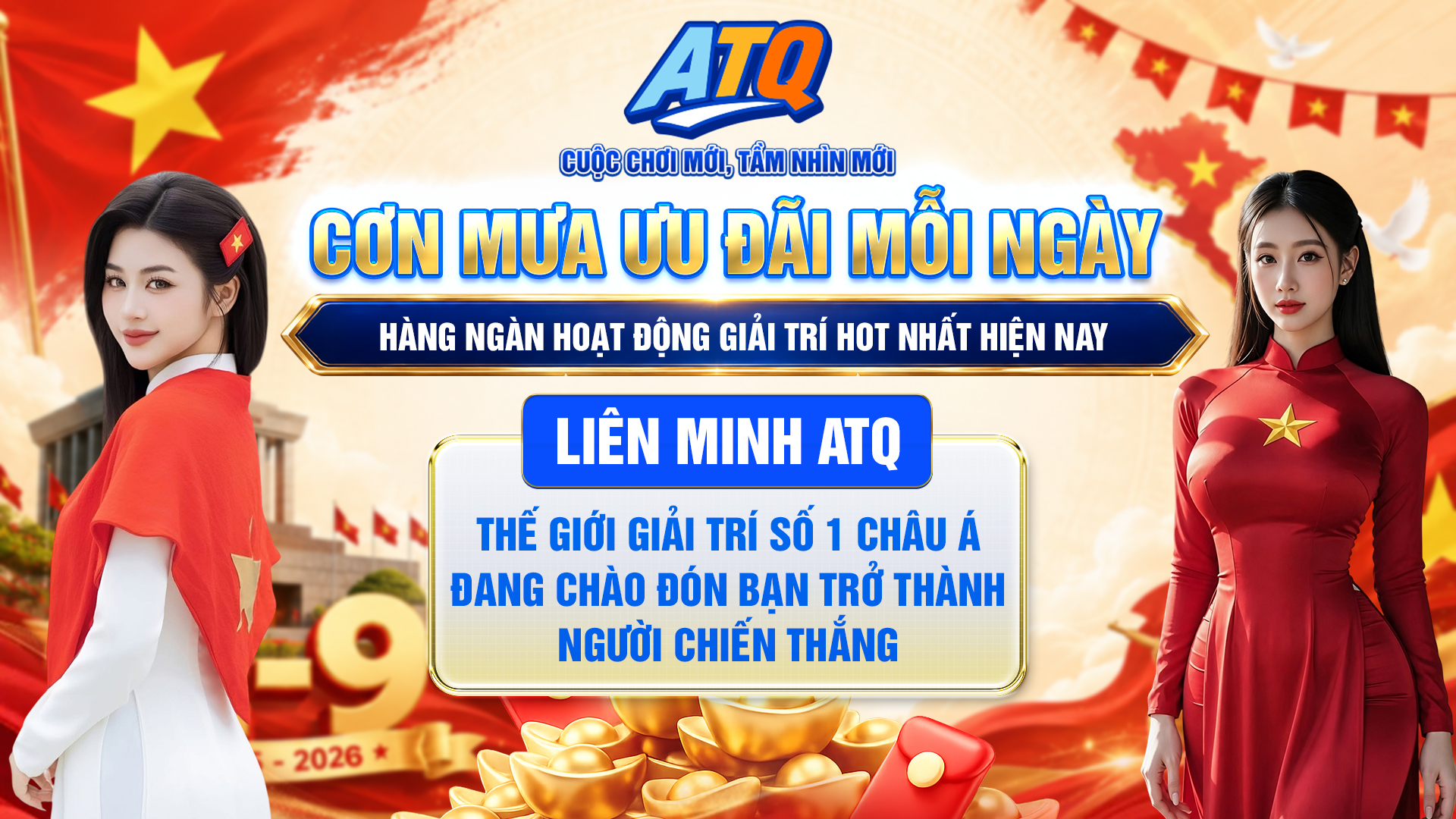 LIÊN MINH ATQ, CƠM MƯA QUÀ TẶNG, NGẬP TRÀN ƯU ĐÃI MỖI NGÀY